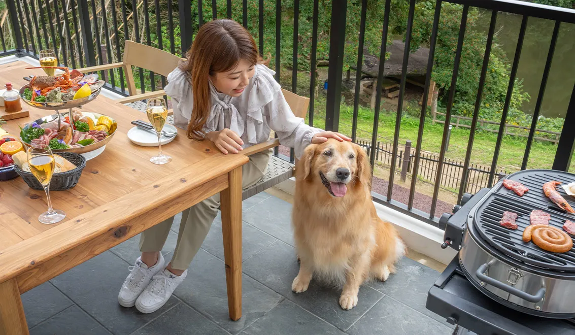 愛犬とともにお過ごしできる空間